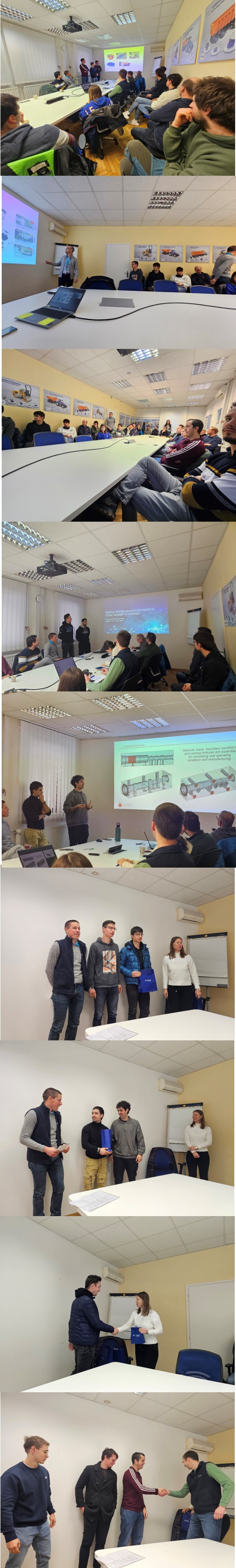 Strokovna ekskurzija študentov v podjetje Poclain Žiri